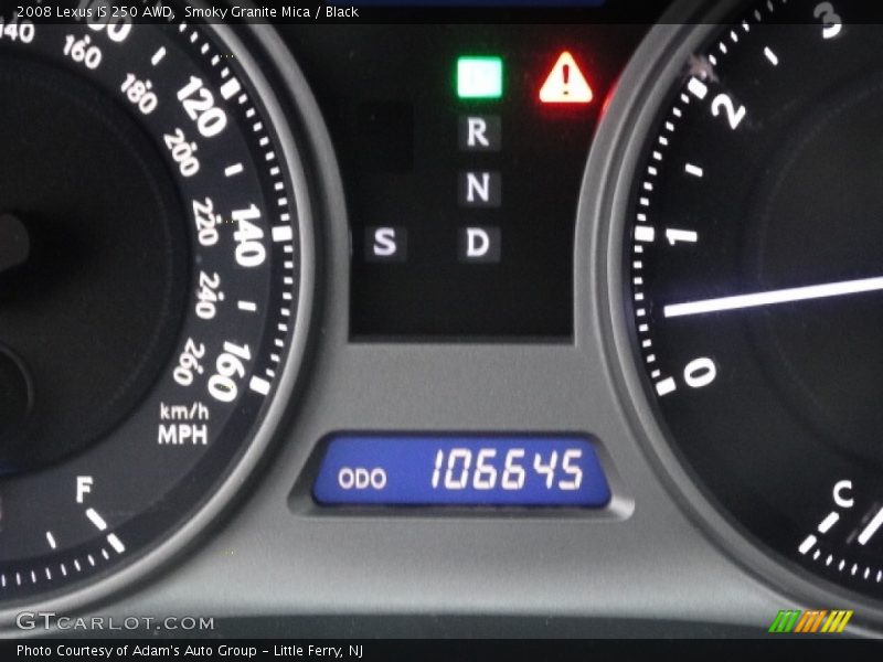 Smoky Granite Mica / Black 2008 Lexus IS 250 AWD