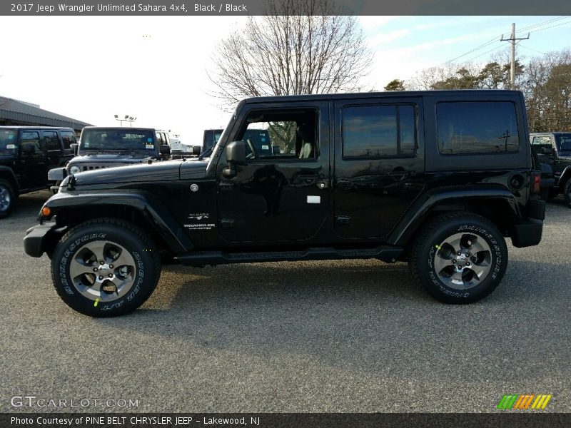 Black / Black 2017 Jeep Wrangler Unlimited Sahara 4x4