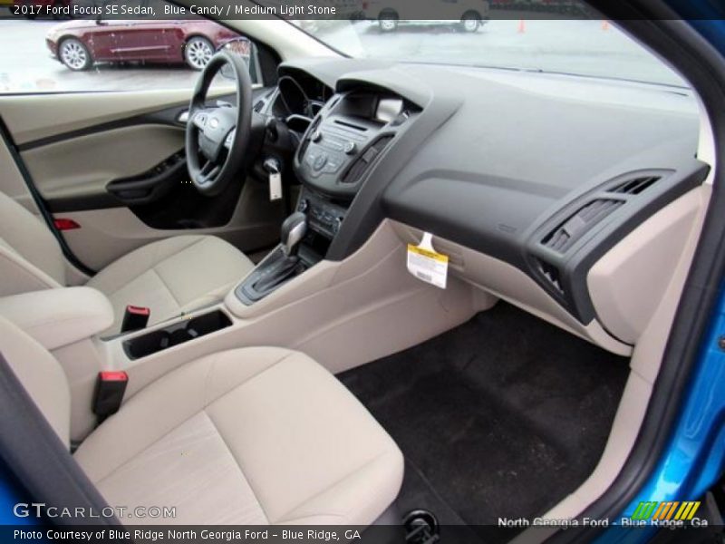 Blue Candy / Medium Light Stone 2017 Ford Focus SE Sedan