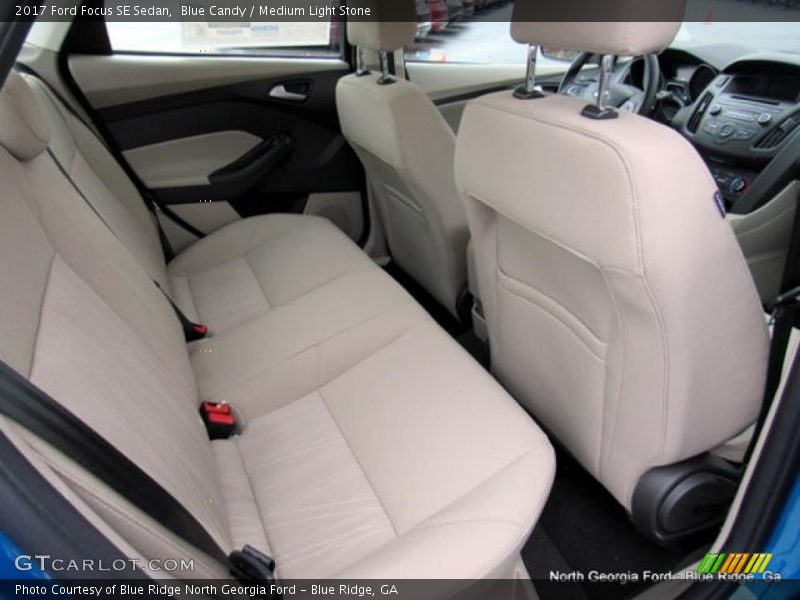 Blue Candy / Medium Light Stone 2017 Ford Focus SE Sedan