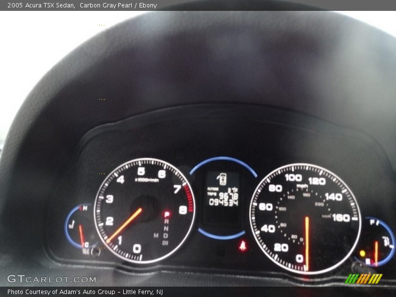 Carbon Gray Pearl / Ebony 2005 Acura TSX Sedan
