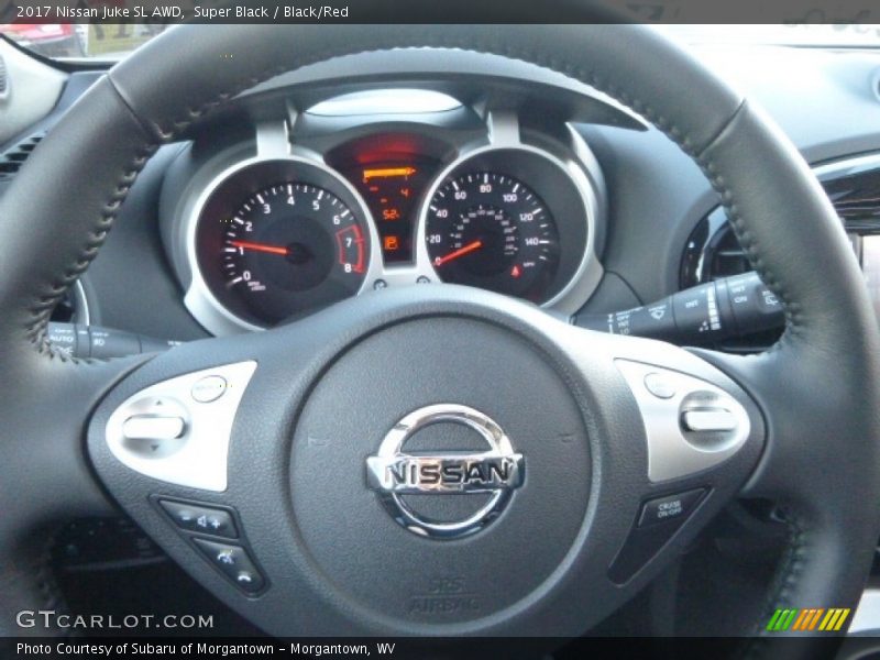 Super Black / Black/Red 2017 Nissan Juke SL AWD