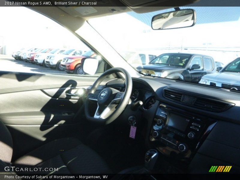 Brilliant Silver / Charcoal 2017 Nissan Rogue S AWD