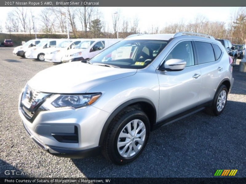 Brilliant Silver / Charcoal 2017 Nissan Rogue S AWD