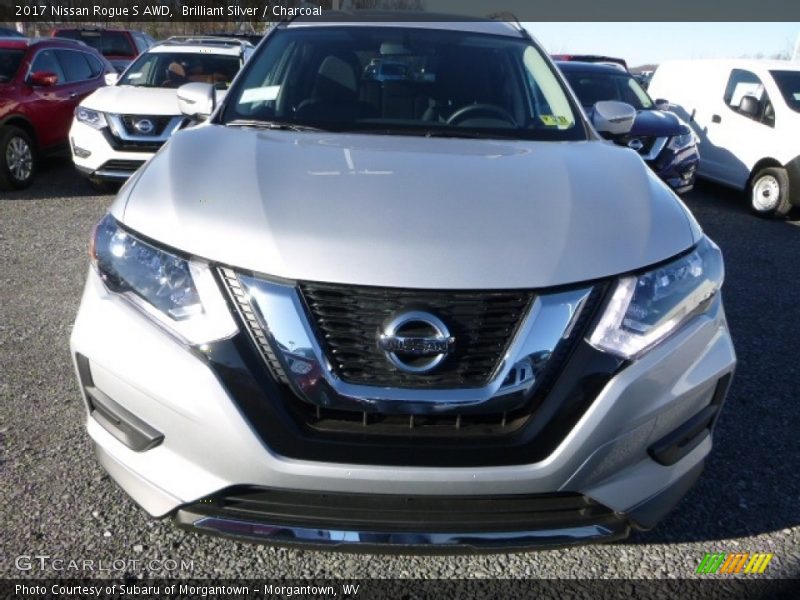 Brilliant Silver / Charcoal 2017 Nissan Rogue S AWD