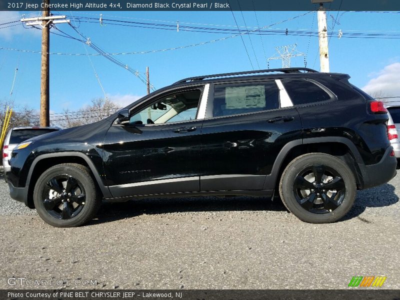  2017 Cherokee High Altitude 4x4 Diamond Black Crystal Pearl