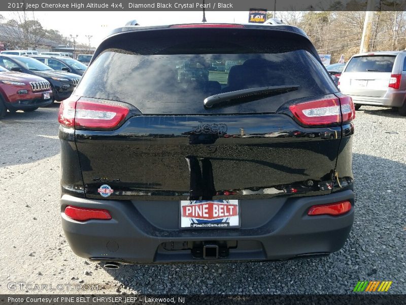 Diamond Black Crystal Pearl / Black 2017 Jeep Cherokee High Altitude 4x4