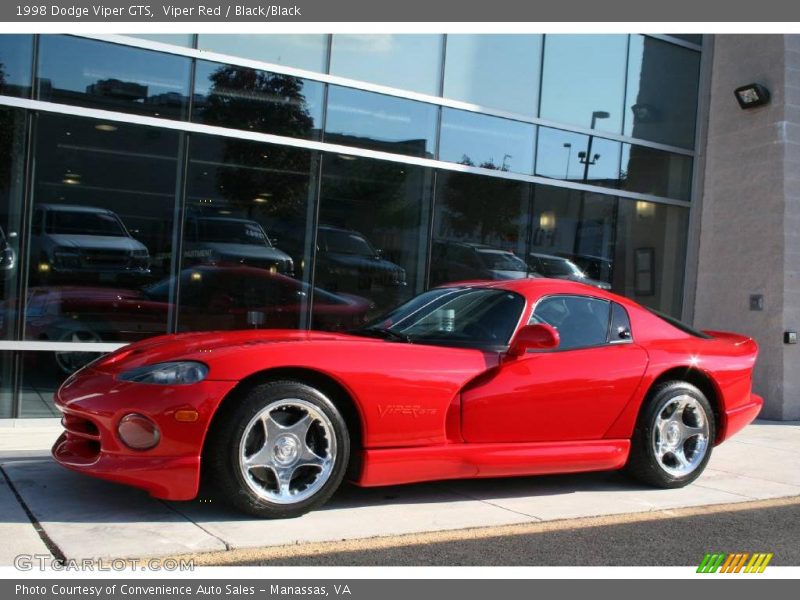 Viper Red / Black/Black 1998 Dodge Viper GTS
