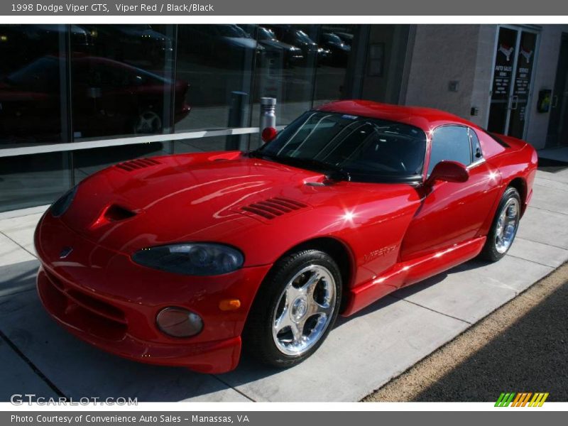 Viper Red / Black/Black 1998 Dodge Viper GTS