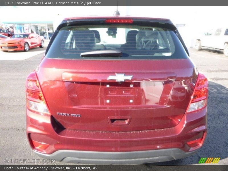 Crimson Metallic / Jet Black 2017 Chevrolet Trax LT AWD