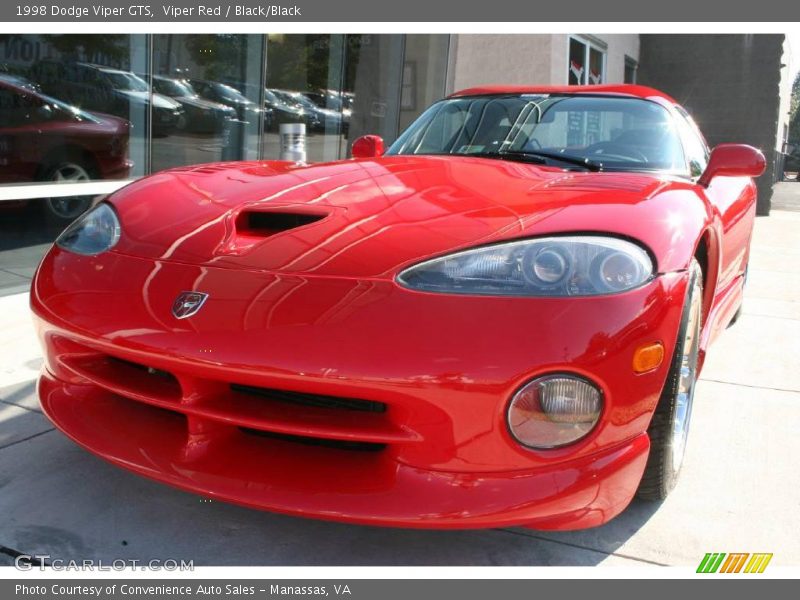 Viper Red / Black/Black 1998 Dodge Viper GTS