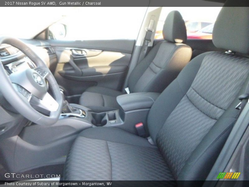 Gun Metallic / Charcoal 2017 Nissan Rogue SV AWD
