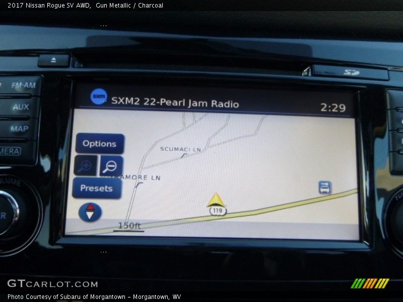 Gun Metallic / Charcoal 2017 Nissan Rogue SV AWD