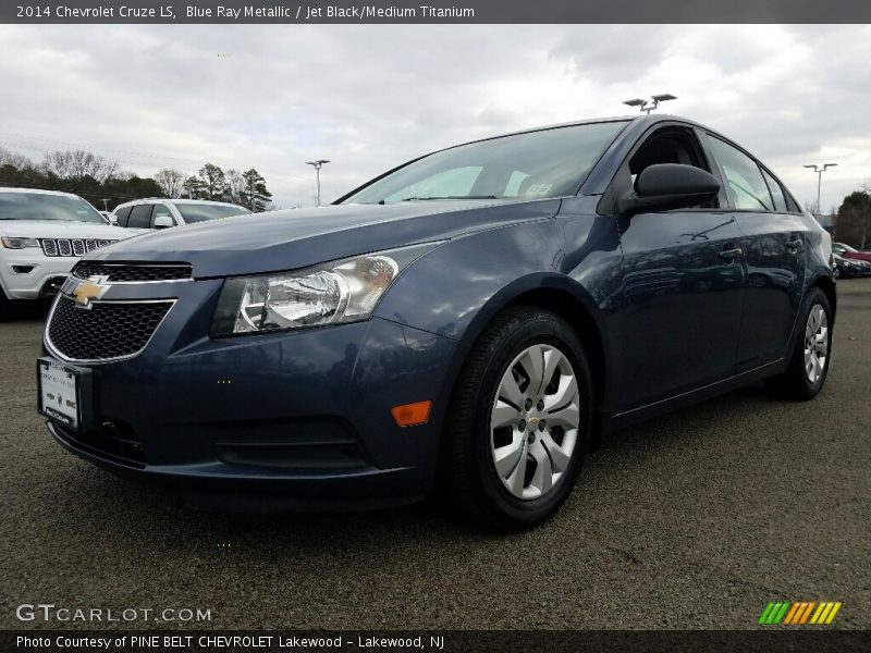 Blue Ray Metallic / Jet Black/Medium Titanium 2014 Chevrolet Cruze LS