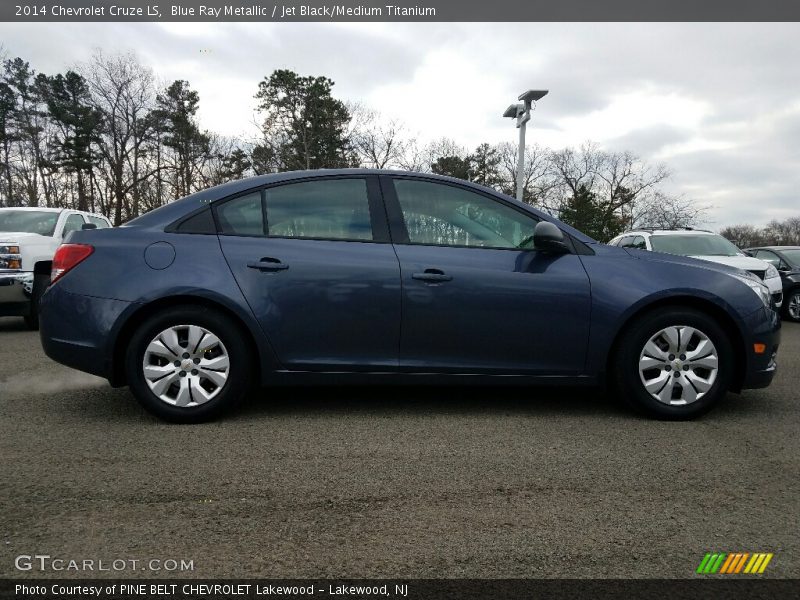 Blue Ray Metallic / Jet Black/Medium Titanium 2014 Chevrolet Cruze LS