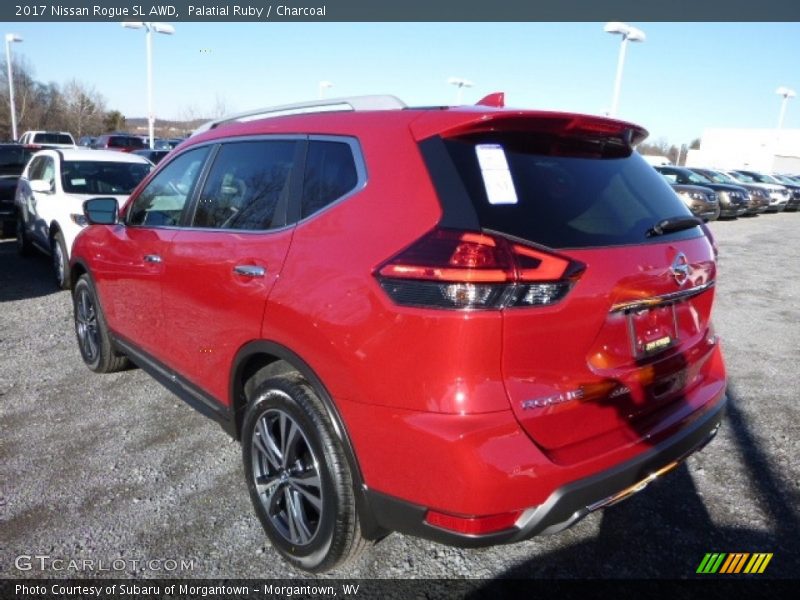 Palatial Ruby / Charcoal 2017 Nissan Rogue SL AWD