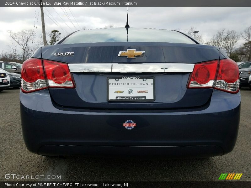 Blue Ray Metallic / Jet Black/Medium Titanium 2014 Chevrolet Cruze LS