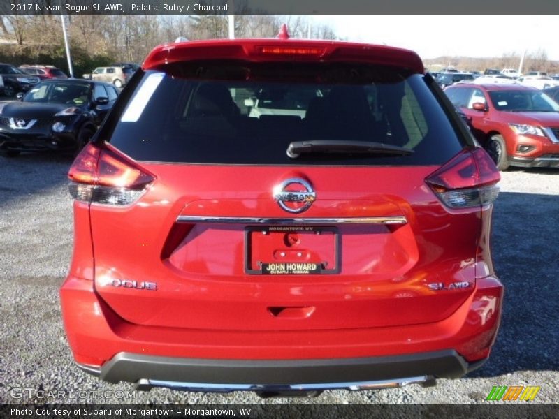 Palatial Ruby / Charcoal 2017 Nissan Rogue SL AWD