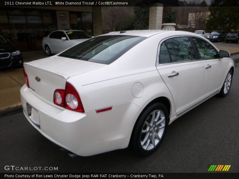 White Diamond Tricoat / Cocoa/Cashmere 2011 Chevrolet Malibu LTZ