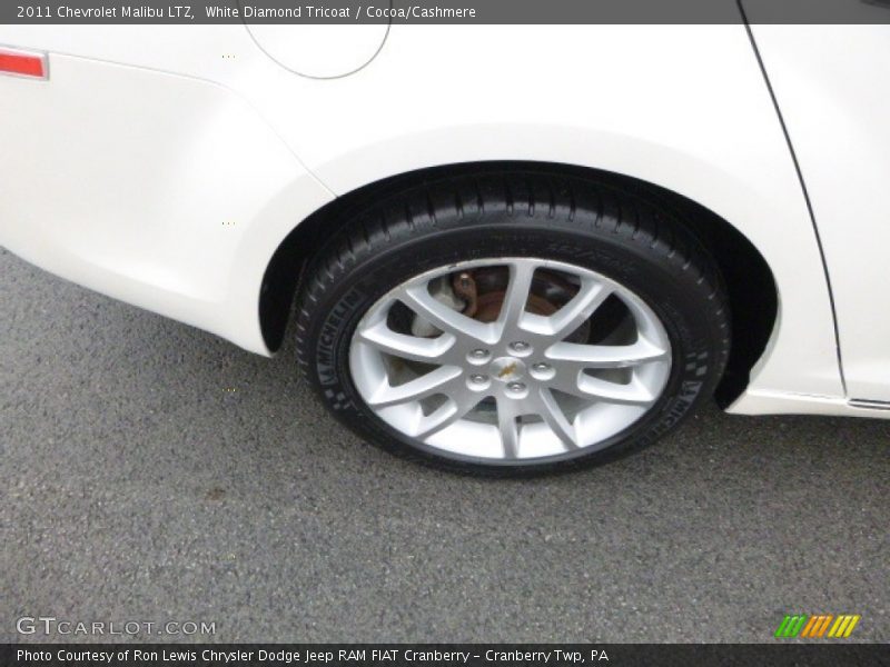 White Diamond Tricoat / Cocoa/Cashmere 2011 Chevrolet Malibu LTZ