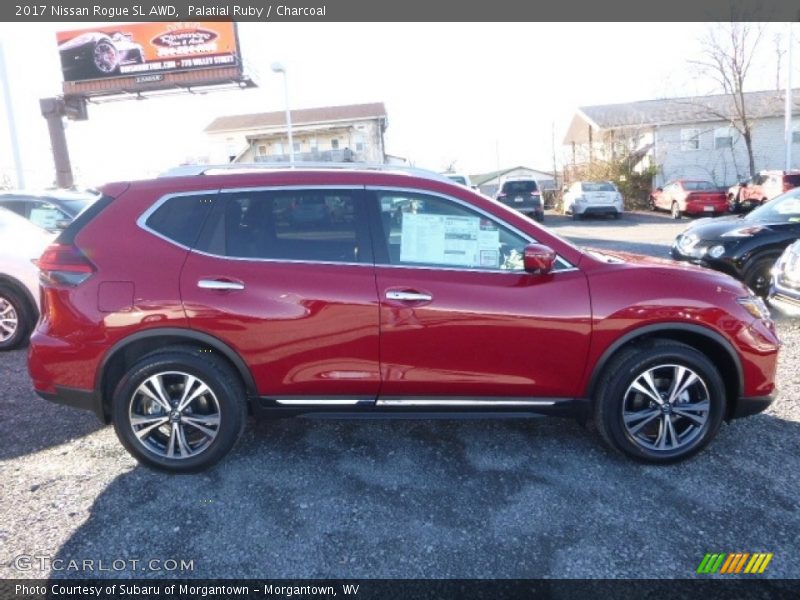 Palatial Ruby / Charcoal 2017 Nissan Rogue SL AWD