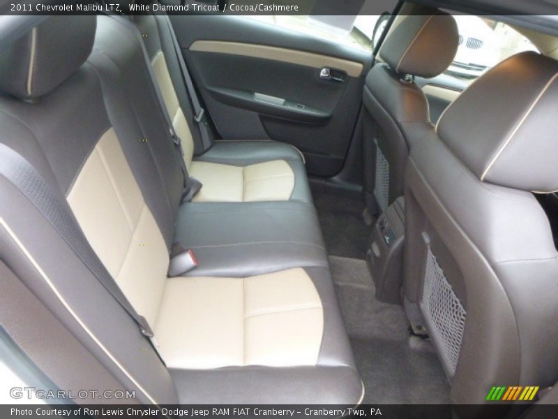 White Diamond Tricoat / Cocoa/Cashmere 2011 Chevrolet Malibu LTZ