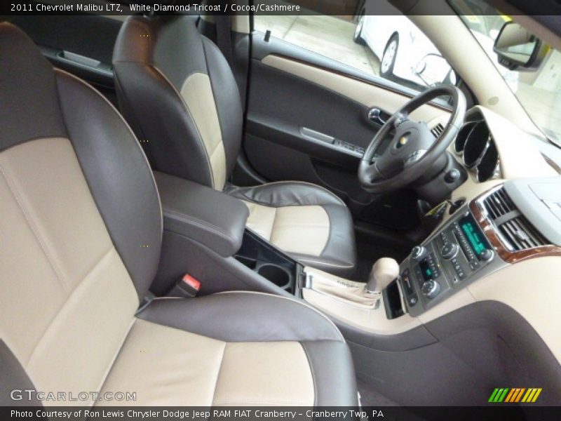 White Diamond Tricoat / Cocoa/Cashmere 2011 Chevrolet Malibu LTZ