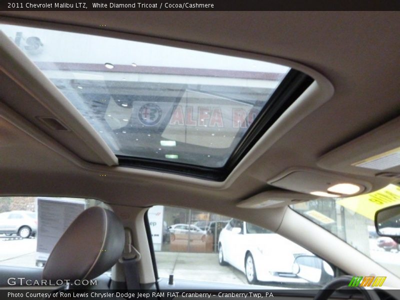 White Diamond Tricoat / Cocoa/Cashmere 2011 Chevrolet Malibu LTZ