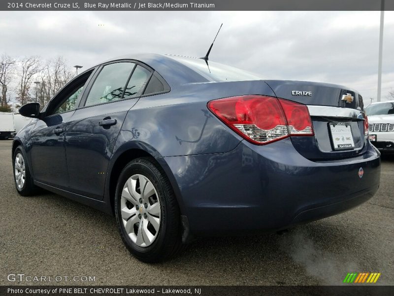 Blue Ray Metallic / Jet Black/Medium Titanium 2014 Chevrolet Cruze LS