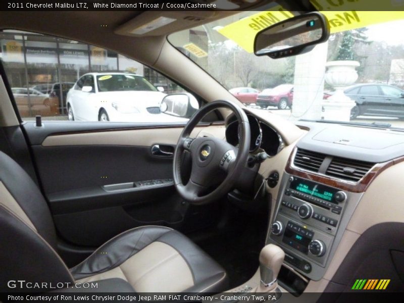 White Diamond Tricoat / Cocoa/Cashmere 2011 Chevrolet Malibu LTZ