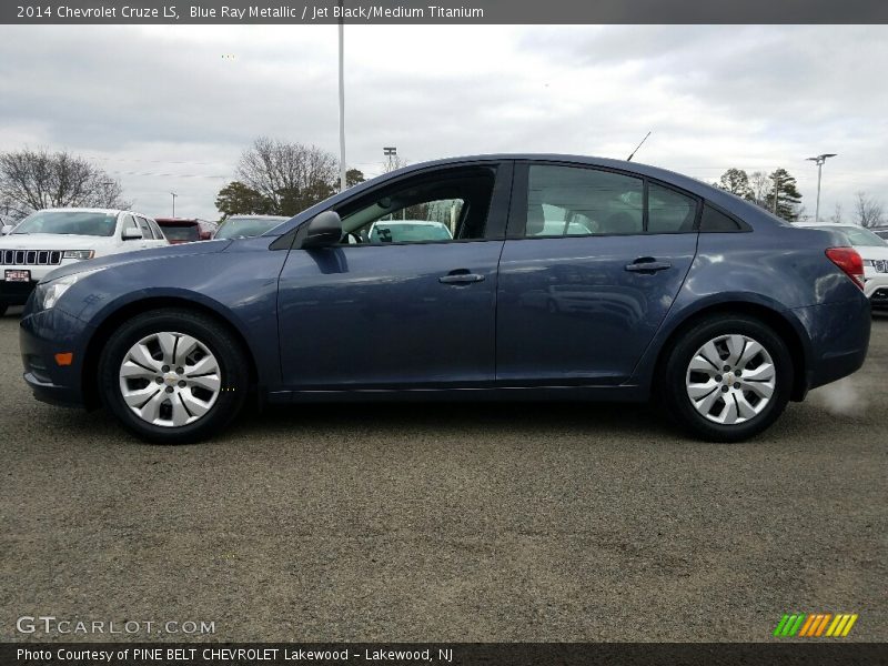 Blue Ray Metallic / Jet Black/Medium Titanium 2014 Chevrolet Cruze LS