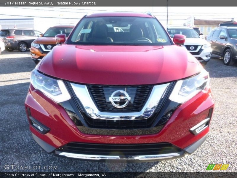 Palatial Ruby / Charcoal 2017 Nissan Rogue SL AWD