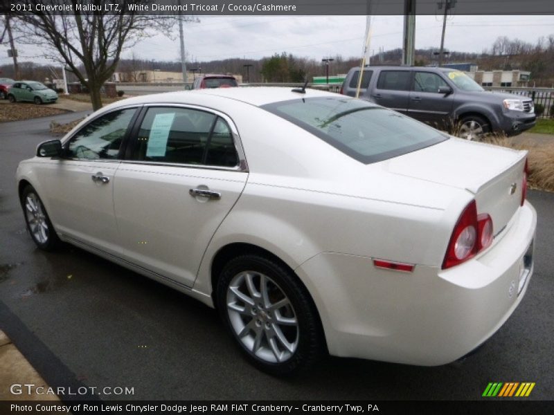 White Diamond Tricoat / Cocoa/Cashmere 2011 Chevrolet Malibu LTZ