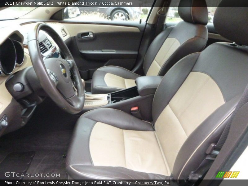 White Diamond Tricoat / Cocoa/Cashmere 2011 Chevrolet Malibu LTZ