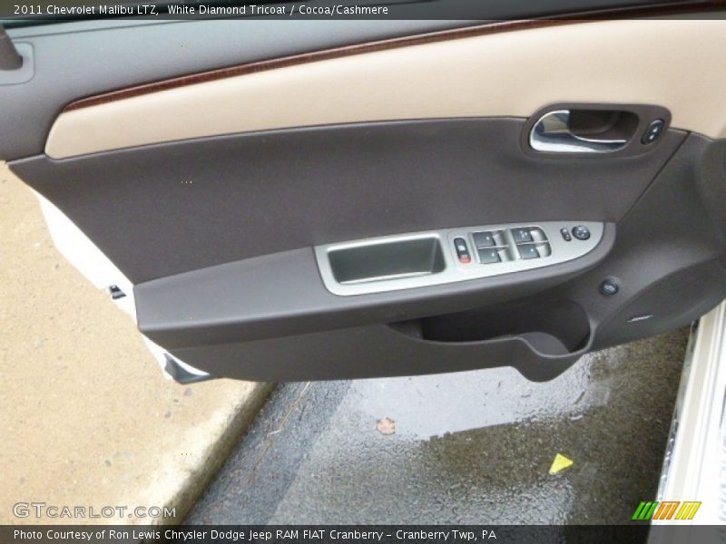 White Diamond Tricoat / Cocoa/Cashmere 2011 Chevrolet Malibu LTZ