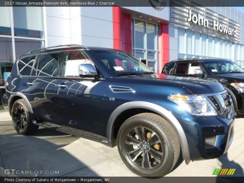 Hermosa Blue / Charcoal 2017 Nissan Armada Platinum 4x4