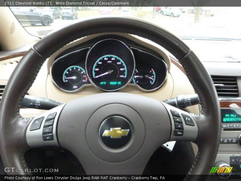 White Diamond Tricoat / Cocoa/Cashmere 2011 Chevrolet Malibu LTZ