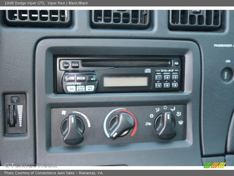 Viper Red / Black/Black 1998 Dodge Viper GTS