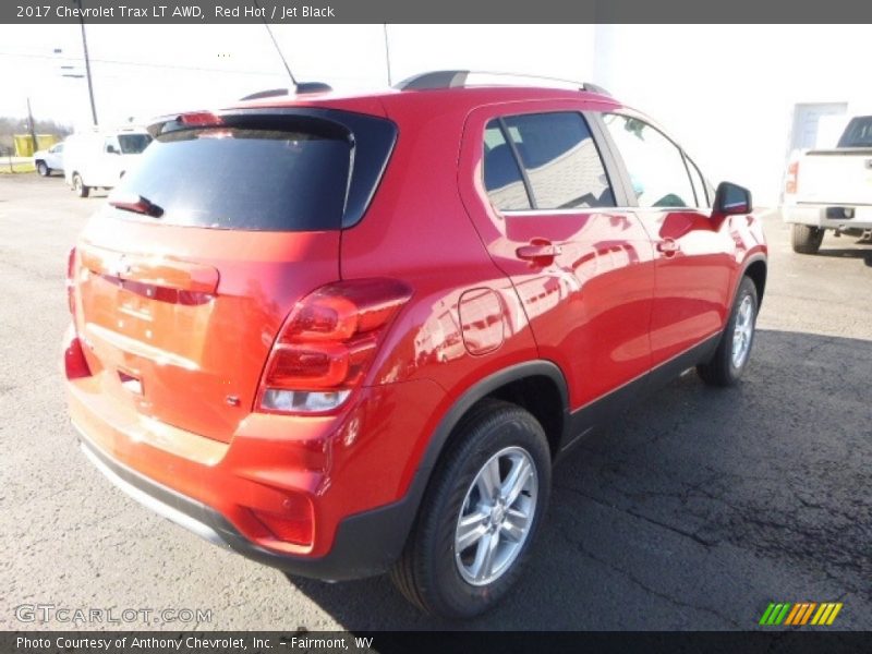 Red Hot / Jet Black 2017 Chevrolet Trax LT AWD