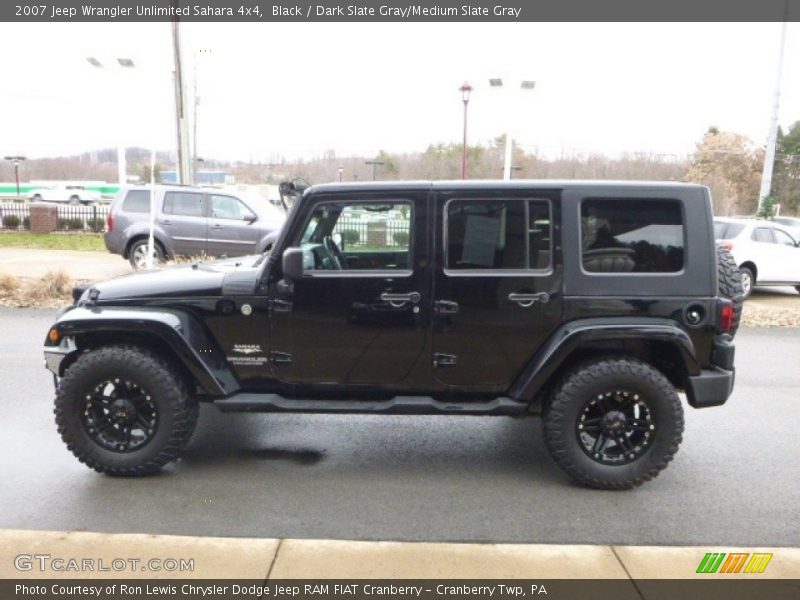 Black / Dark Slate Gray/Medium Slate Gray 2007 Jeep Wrangler Unlimited Sahara 4x4