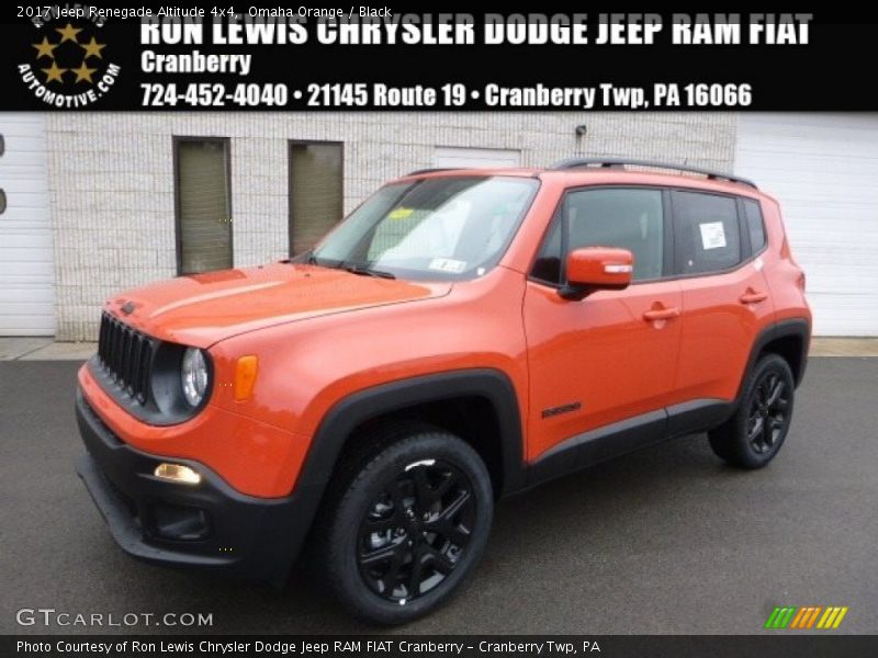 Omaha Orange / Black 2017 Jeep Renegade Altitude 4x4