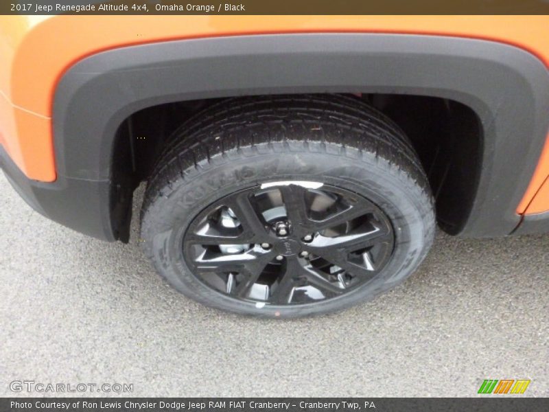 Omaha Orange / Black 2017 Jeep Renegade Altitude 4x4