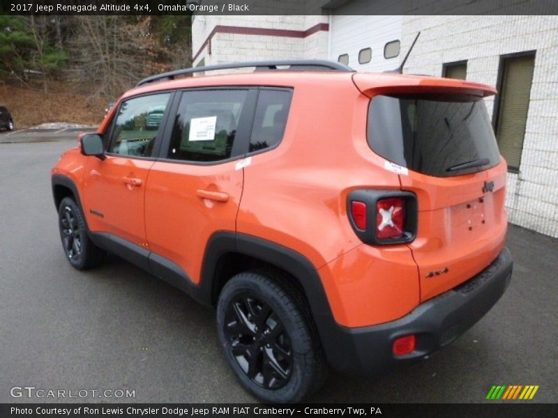 Omaha Orange / Black 2017 Jeep Renegade Altitude 4x4
