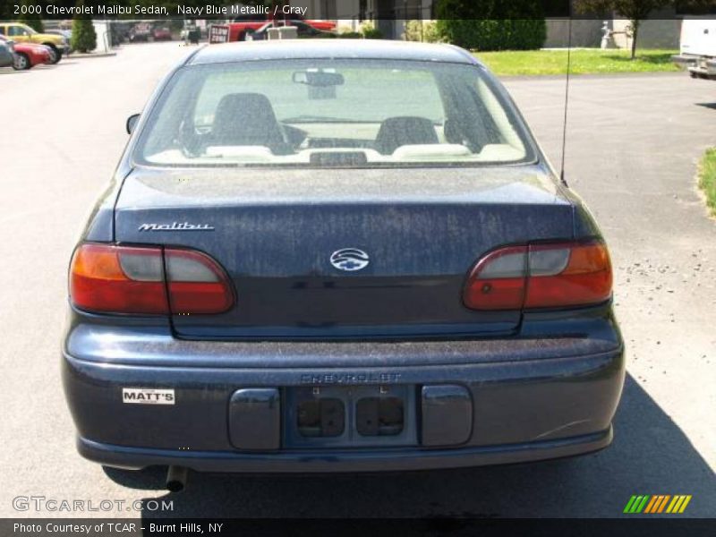 Navy Blue Metallic / Gray 2000 Chevrolet Malibu Sedan