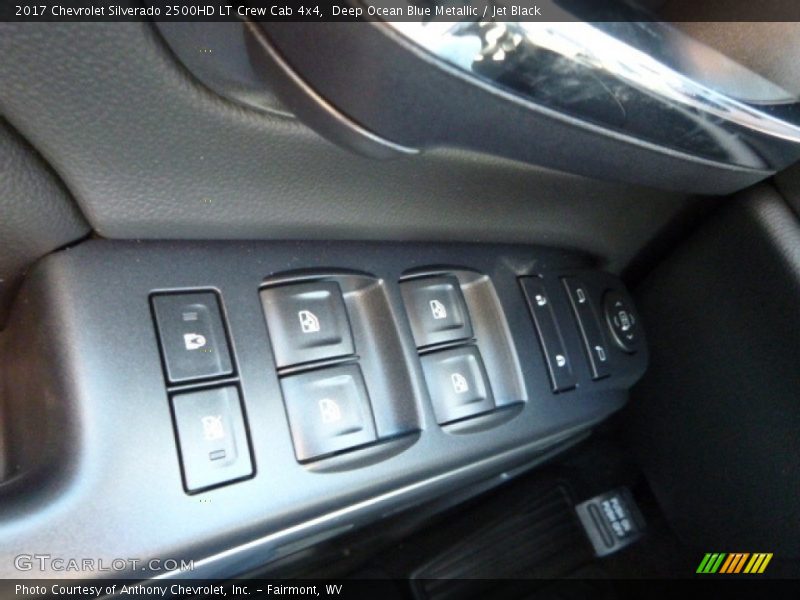 Deep Ocean Blue Metallic / Jet Black 2017 Chevrolet Silverado 2500HD LT Crew Cab 4x4