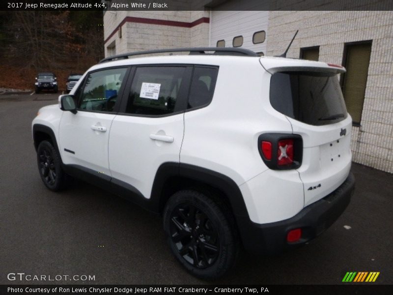 Alpine White / Black 2017 Jeep Renegade Altitude 4x4