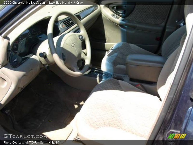 Navy Blue Metallic / Gray 2000 Chevrolet Malibu Sedan