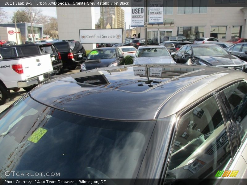 Granite Grey Metallic / Jet Black 2011 Saab 9-5 Turbo6 XWD Sedan