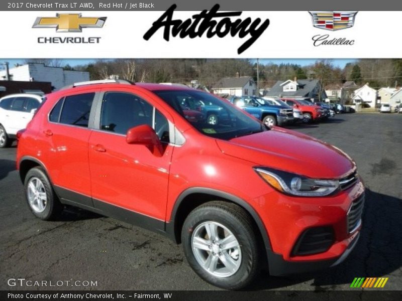 Red Hot / Jet Black 2017 Chevrolet Trax LT AWD