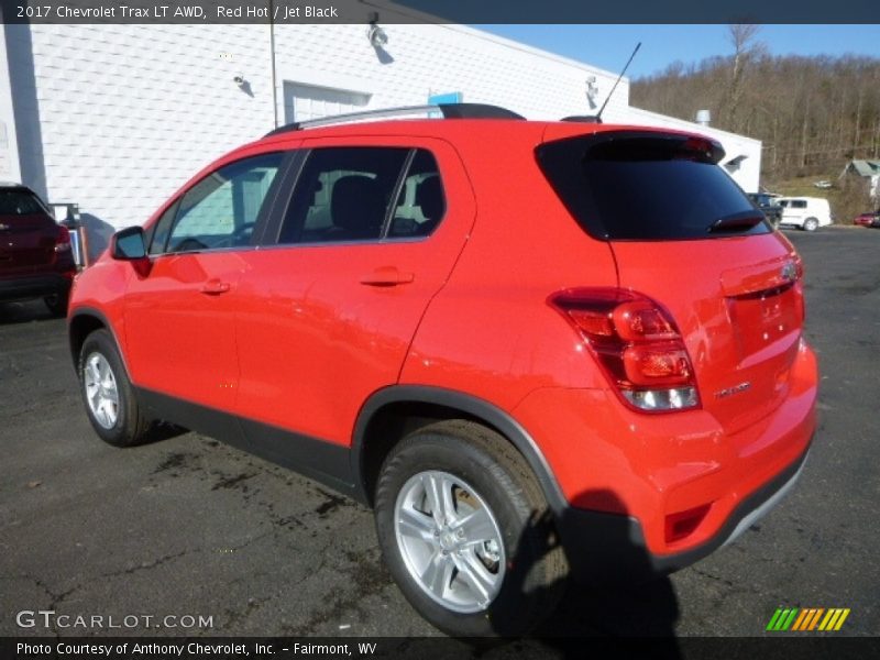 Red Hot / Jet Black 2017 Chevrolet Trax LT AWD